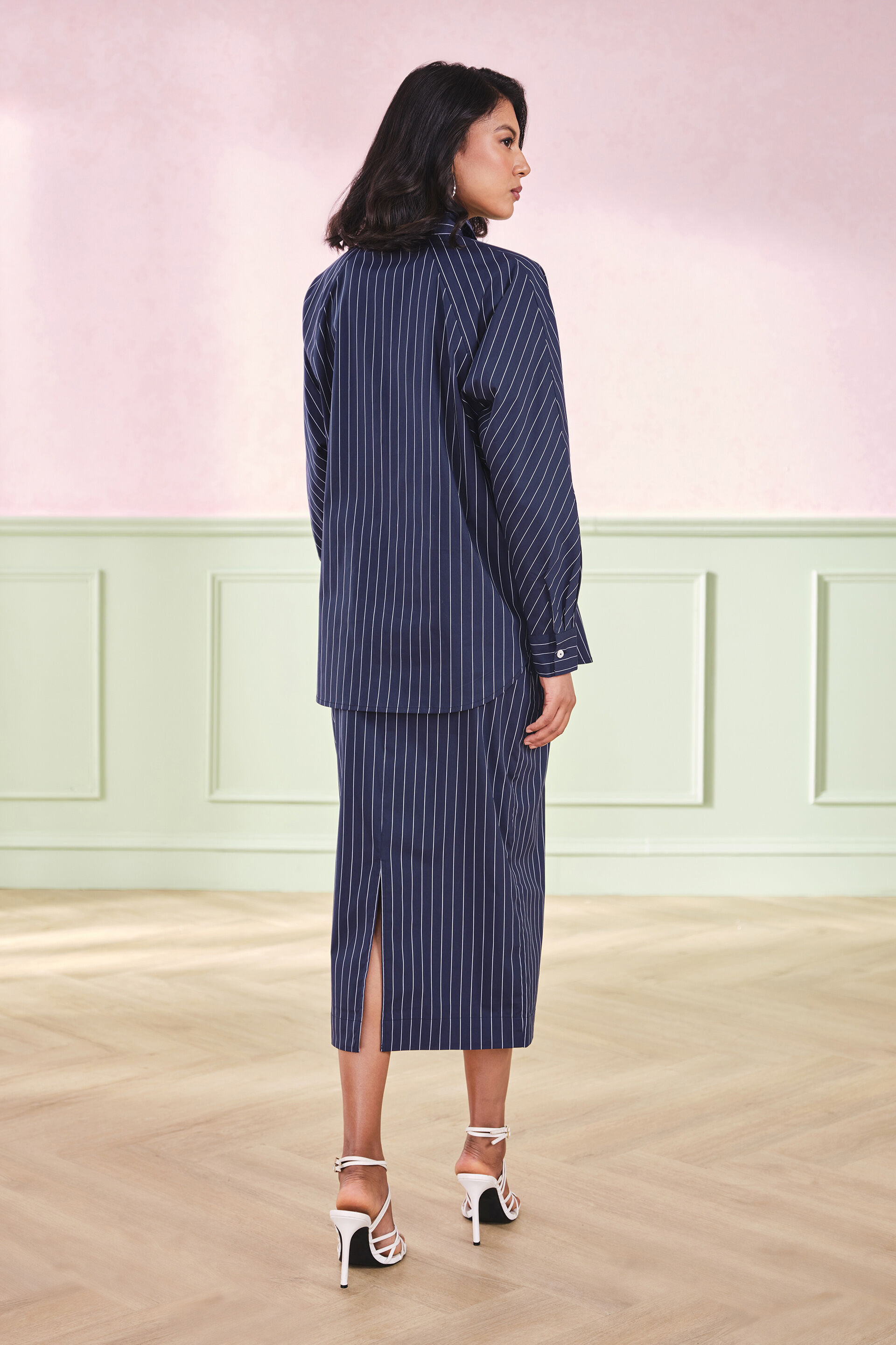 Boardroom Barbie Cotton Blend Set, Navy, image 5
